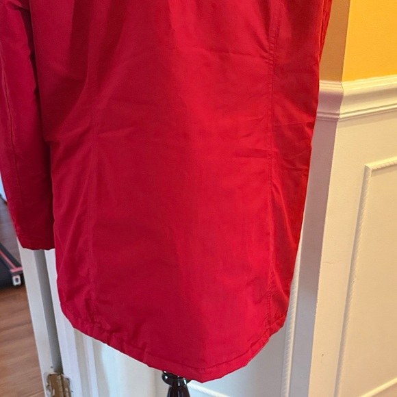 Lands' End Women's Vibrant Red Puffer Coat - Picture 4 of 6